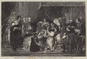 The Death Bed of Robert, King of Naples by Alfred W. Elmore